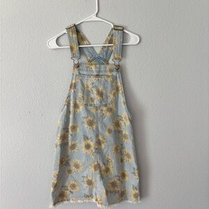 American Eagle Outfitters Sunflower Overalls - Light Blue